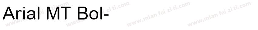 Arial MT Bol字体转换